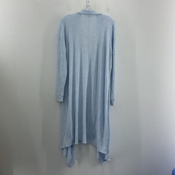 1State Blue Duster Cardigan L - Preowned Polyester Women's Sweater - Picture 2 of 5